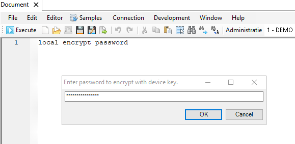 invantive-data-hub-query-tool-encrypt-password