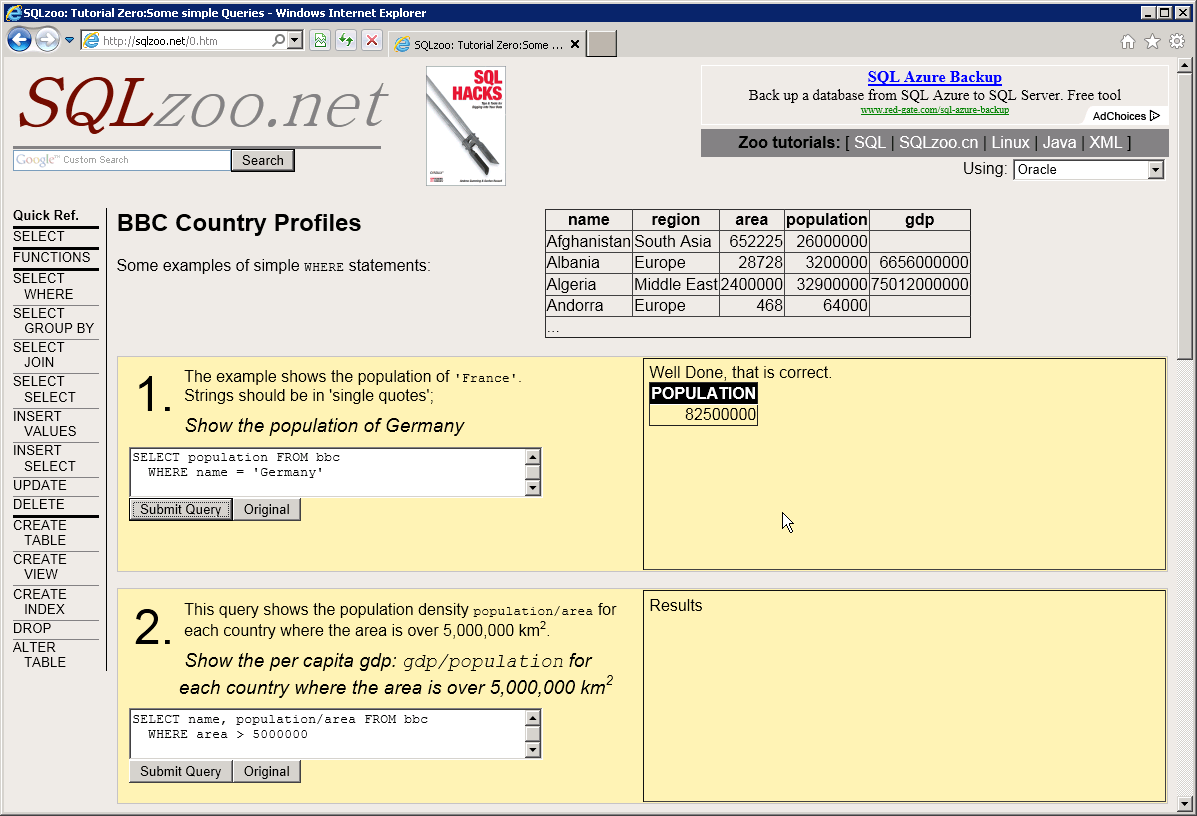 Learning Invantive Producer SQL