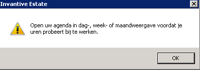 Outlook Add-in Message Calendar need to be open when synchronizing hours.