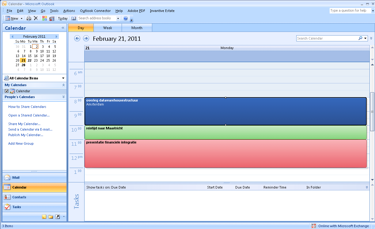 Outlook Add-in Synchronisation of Timesheets 