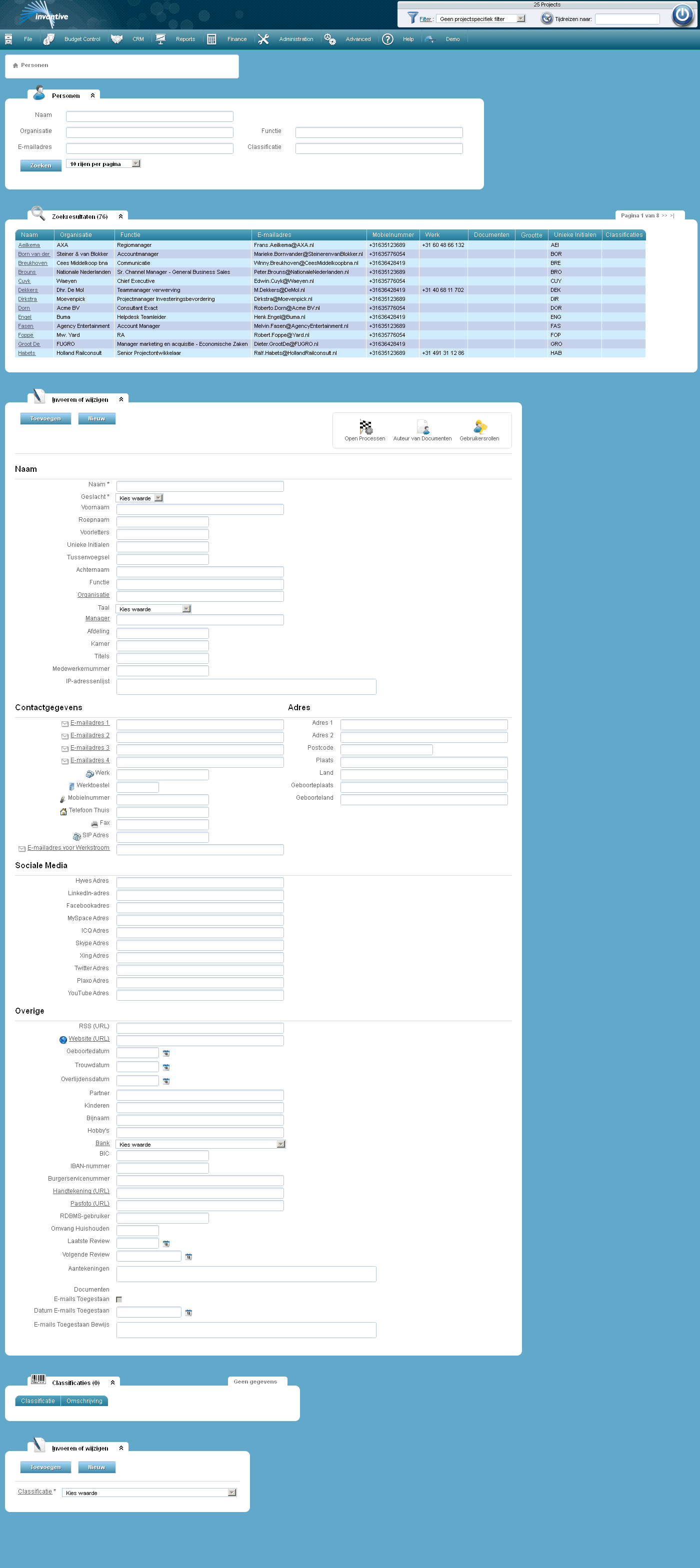 Scherm Personen