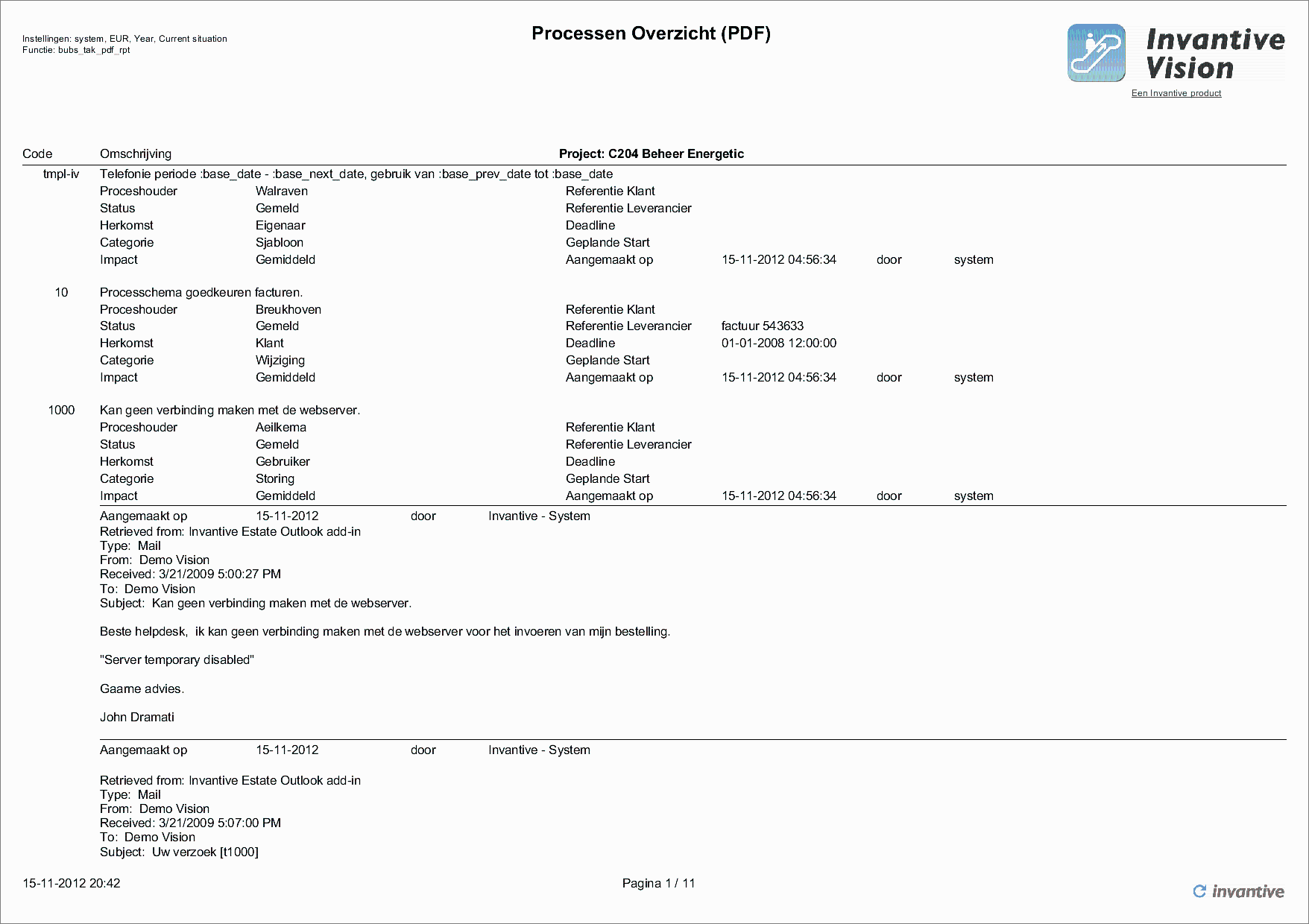 Rapport Processenoverzicht