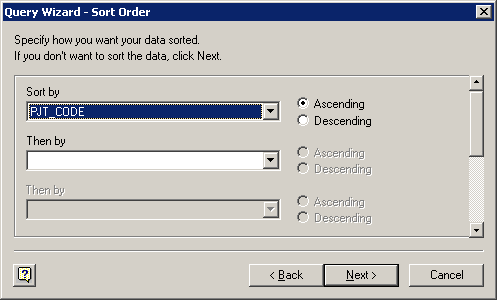 Scherm Microsoft Excel koppeling voor Invantive Estate: sortering op projectcode