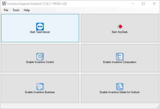 invantive-support-assistant-main-window