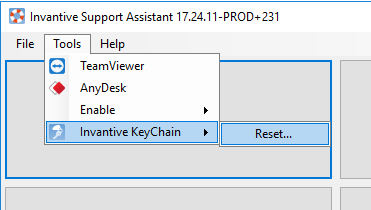 invantive-support-assistant-reset-invantive-keychain