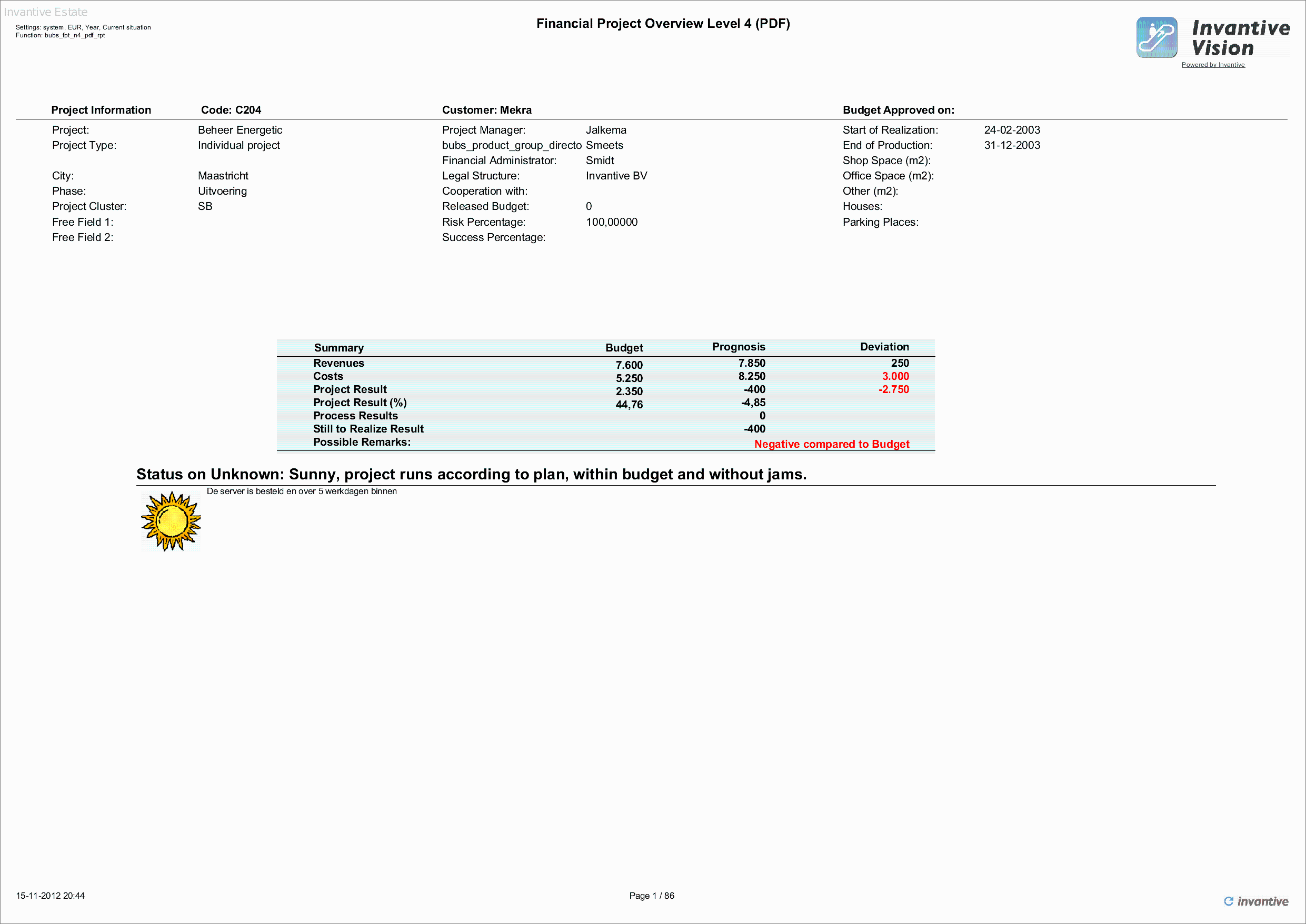 Financial Project Overview Level 4 Report