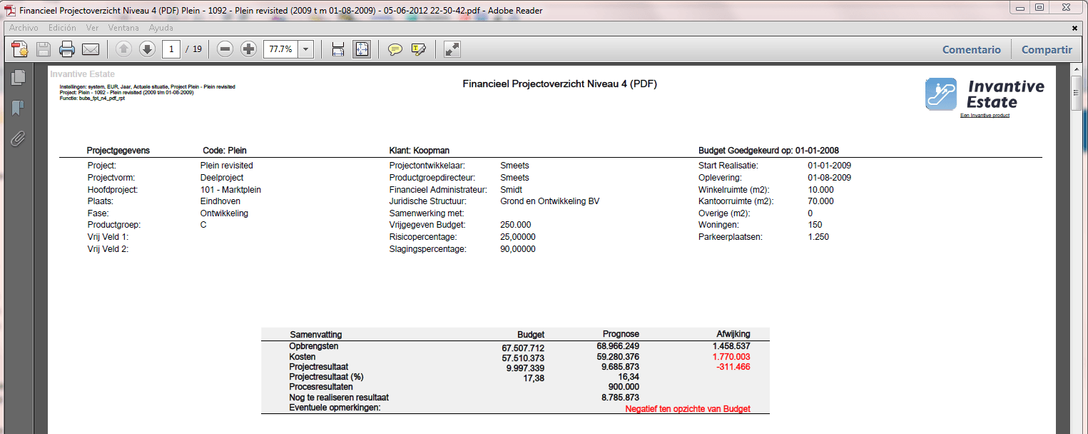 Financial Project Overview Level 4 Front Page