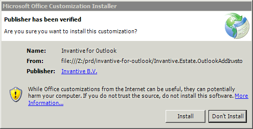 invantive-for-outlook-install-window