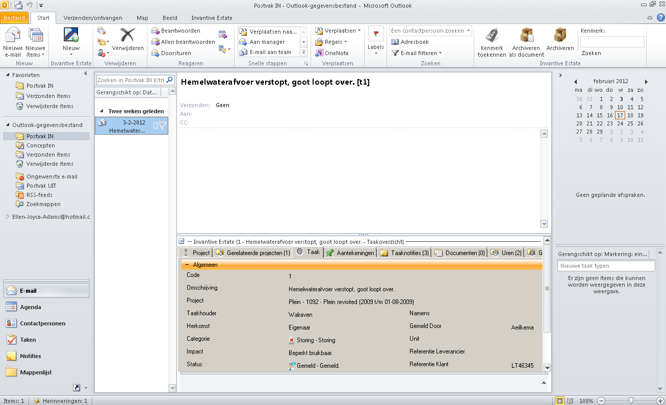 Screen Outlook Add-In Interface