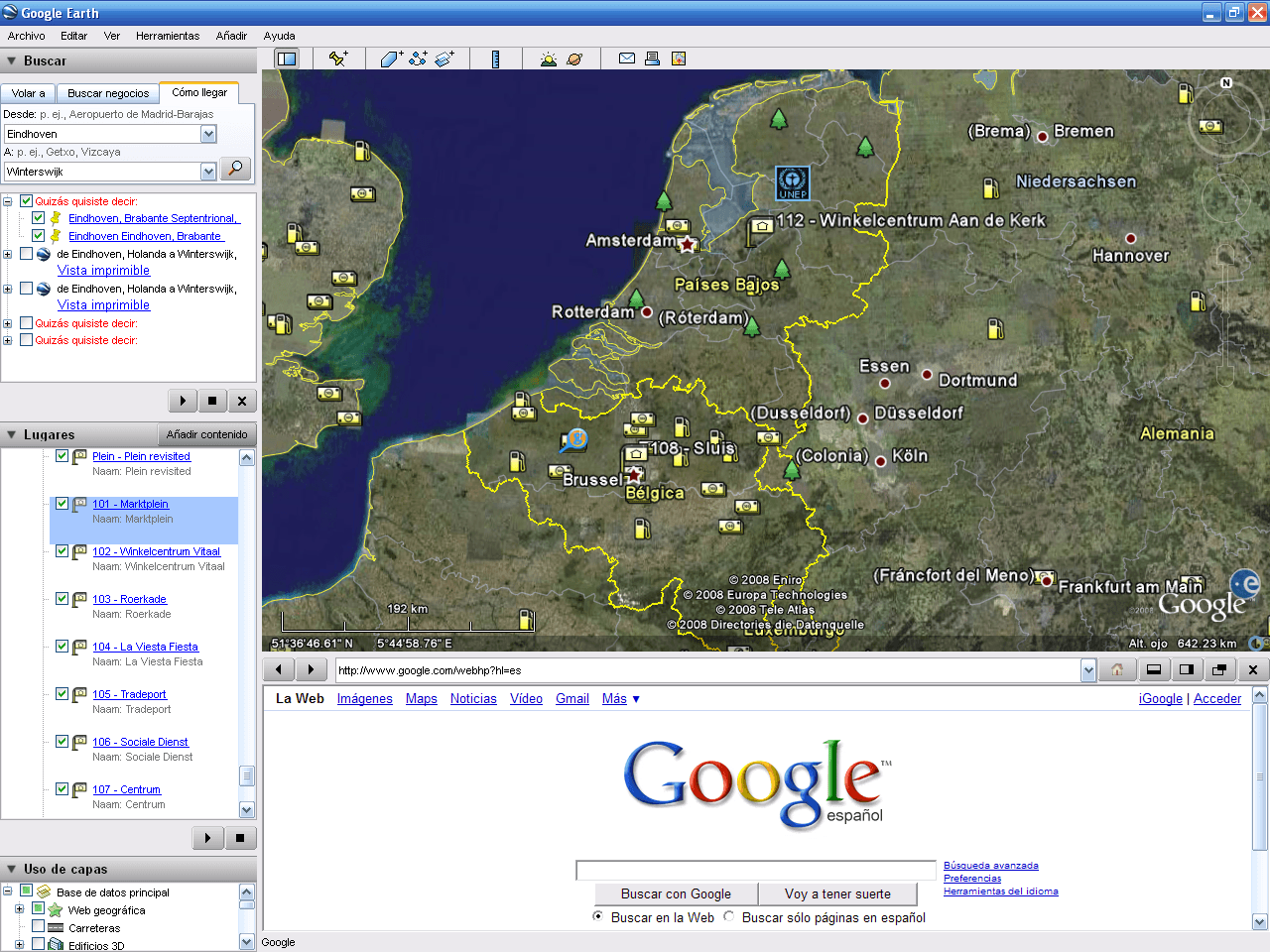 Rapport Geografische Overzicht Projecten in Google Earth