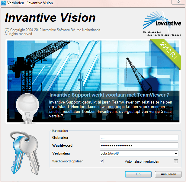 Scherm Outlook Add-in Aanmelden