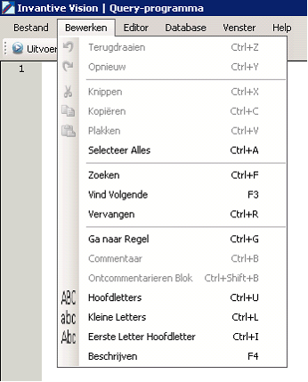 Query Tool Bewerken